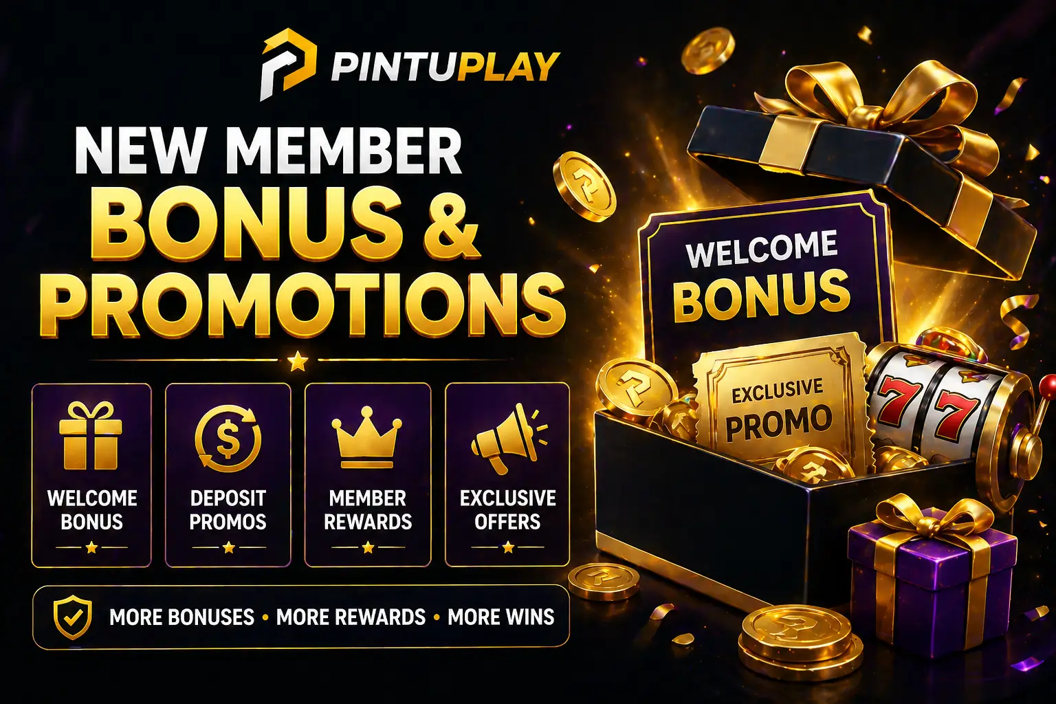 Pintuplay new member bonus and promotions