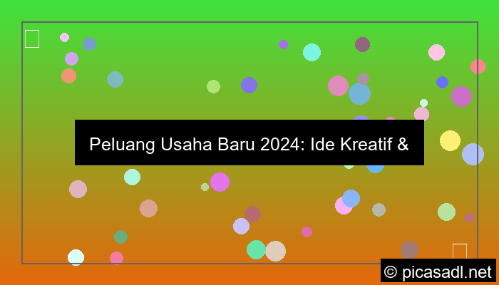 ilustrasi peluang usaha baru