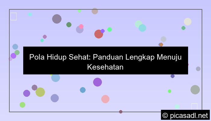 desain pola hidup sehat