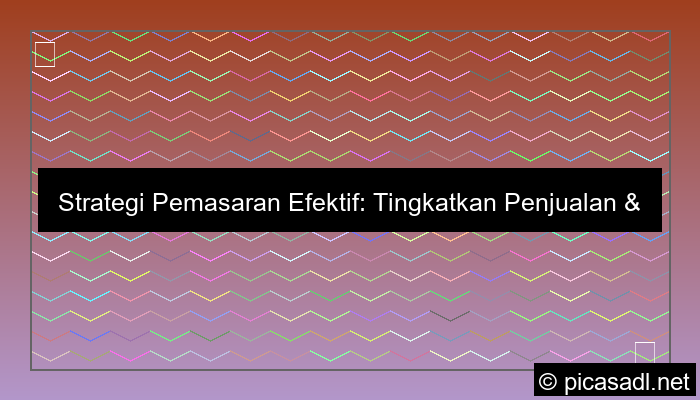 gambar strategi pemasaran efektif