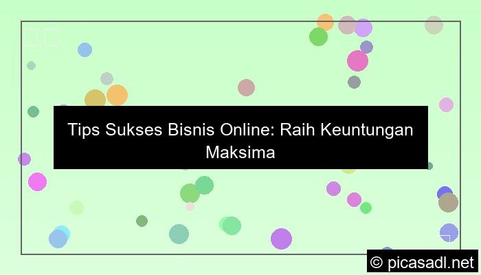 desain bisnis online sukses