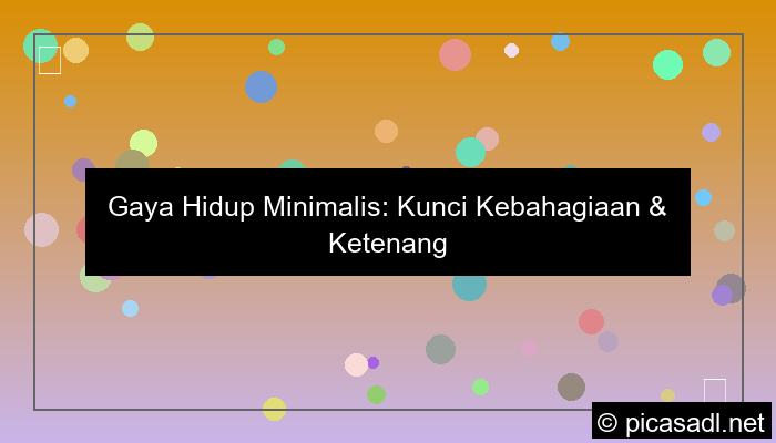 gambar gaya hidup minimalis