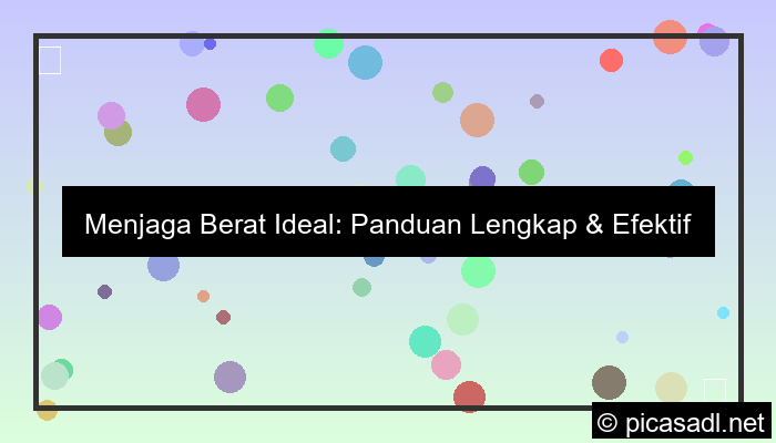 grafik menjaga berat ideal