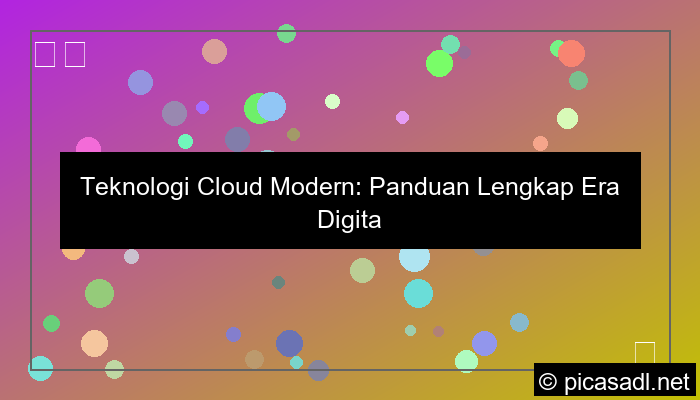 grafik teknologi cloud modern