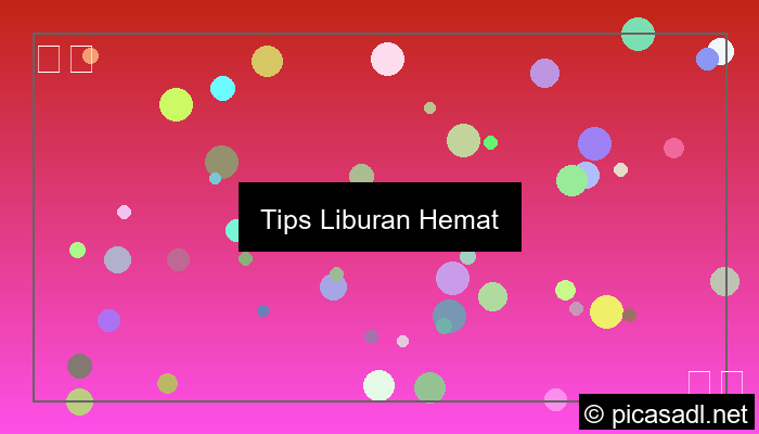 gambar tips liburan hemat